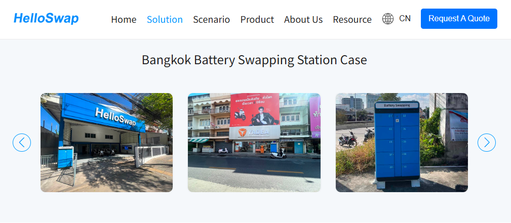 HelloSwap Bangkok Battery Swapping Network